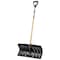 True Temper Union Tools 24 Poly Blade Snow Pusher W/ Wood D-Grip Handle 1630400 - alternate 1